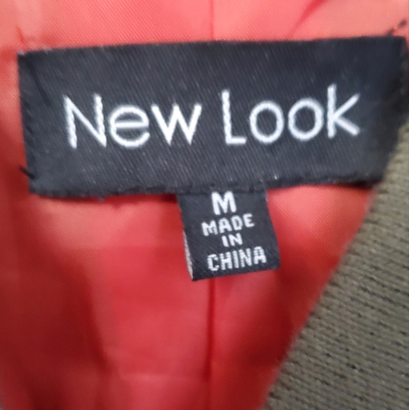 New Look Army Green Bomber Jacket - Picture 6 of 8